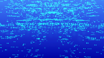  illustration. Abstract technology background. Big data. Futuristic background. 3d rendering.