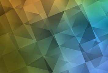 Obraz premium Light Blue, Yellow vector polygonal background.