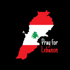 Obraz premium Pray for Lebanon. Tragedy in Beirut. Background dedicated to powerful explosions in Beirut. Vector illustration.
