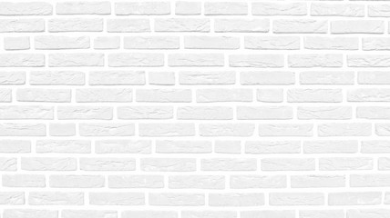 Texture background of a white brick wall