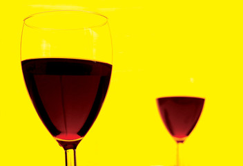 Red wine glass.