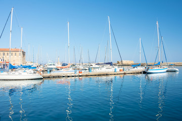 Obraz premium Chania Hafen auf Kreta