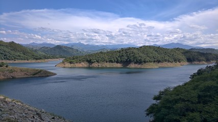 Fototapeta premium lake and mountains