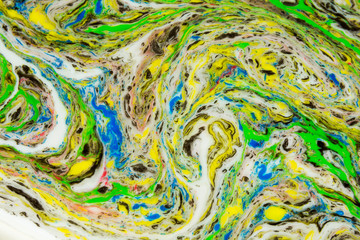 Ebru style background with different patterns in high quality