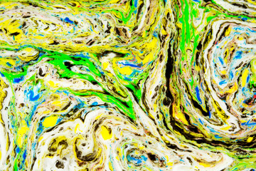 Ebru style background with different patterns in high quality