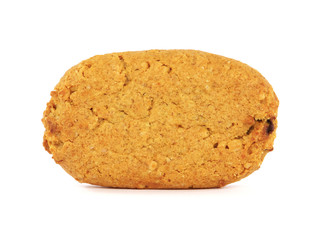 Soft baked cookie isolated on white
