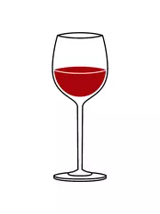 Foto op Plexiglas Design Wein Glas Cool betrunken betrinken anstoßen © Style-o-Mat-Design