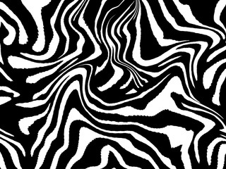 zebra pattern with geometric print