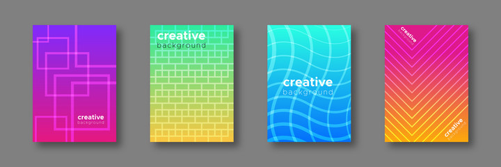 unique covers design gradient colors