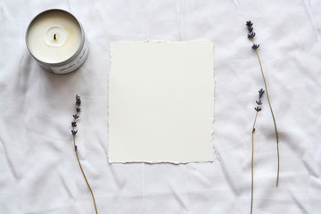 Blank white sheet. Watercolor notebook paper for desing, mockup. Rustic style. Old paper background