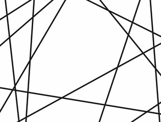 Horizontal template with random lines. Vector illustration.