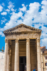Roman temple in Pula, Croatia