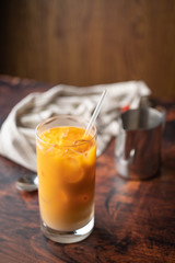 thai style iced milk tea