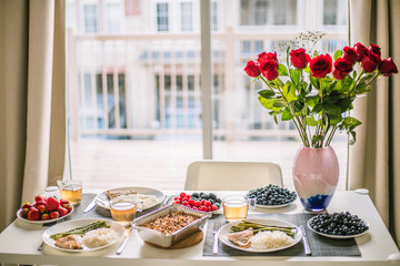breakfast on the table