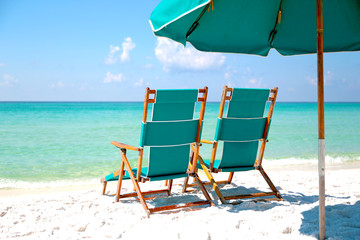 Summer Vacation Beach Chairs - 371083969