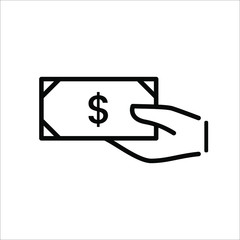 Set of Money Related Vector Line Icons. Money. Payment system. Coins and Dollar cent.