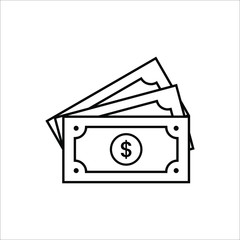 Set of Money Related Vector Line Icons. Money. Payment system. Coins and Dollar cent.