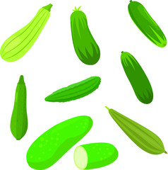 set of vegetable