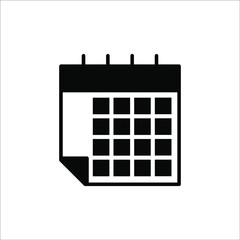 Calendar Icon set. Calendar on the wall. Vector illustration.