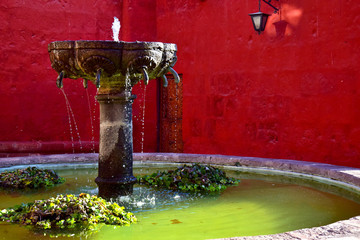 water fountain in the garden