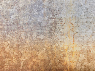 Rusty metal, Gold background or texture and gradients shadow, The texture of rusty is peeling off.