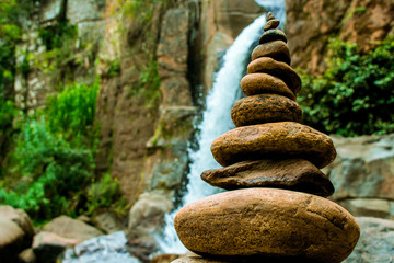 stone built in the forest