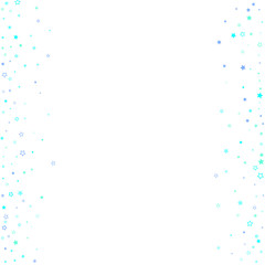 Blue, cyan, turquoise glitter stars confetti