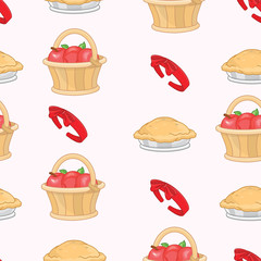Snow White Fairy Tale seamless pattern