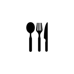 Fork, spoon and knife icon