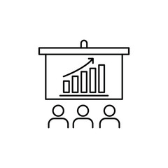 Presentation outline icon logo