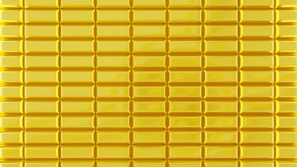Row of gold bars top view