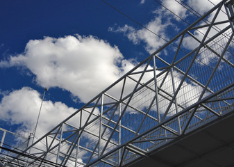 Clouds in blue sky, climate concept