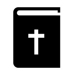 bible book icon on white background. flat style. holy bible symbol. religion sign.