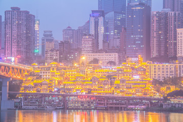 Chongqing Landmark in the Evening