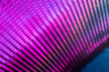 CloseUp LED blurred screen. LED soft focus background. abstract background ideal for design.