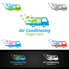 Car Snow Air Conditioning and Heating Services Logo