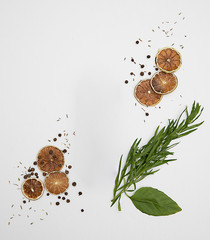 DRIED ORANGE AND PEPPER