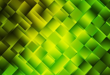 Fototapeta na wymiar Light Green, Yellow vector shining triangular backdrop.