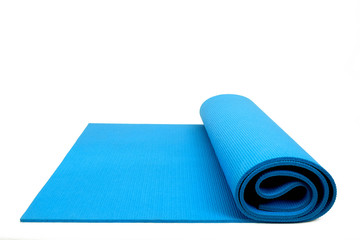 Isolated Yoga mat on white background