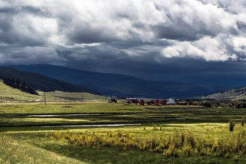 Naklejka premium The Ulagan plateau. Altai republic
