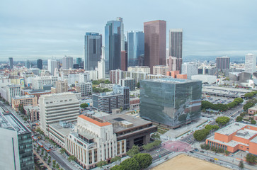 Fototapeta na wymiar Los Angeles Skyline During the Day