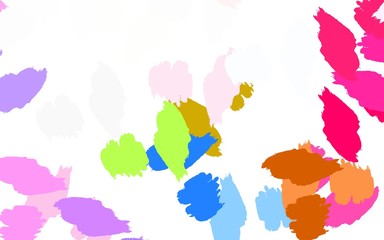 Light Multicolor vector background with abstract shapes.