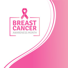 Breast Cancer awareness month template