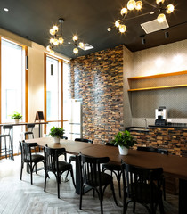 Coffee and tea bar indoor building