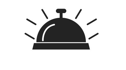 Hotel bell icon. illustration on white background