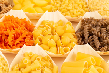 Various kind of pasta