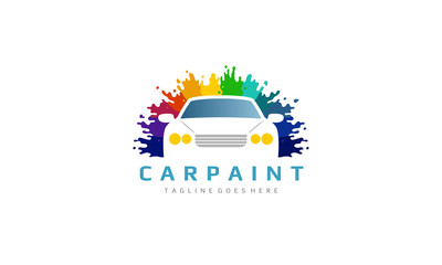 Colorful Car Paint Logo - Car Splash Color Vector Illustration