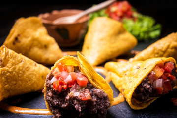 Mexican style tacos