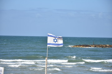 Israel flag  - Tel Aviv