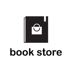 Design a bookstore logo icon. vector illustration